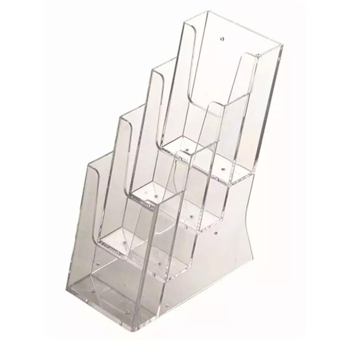 Acrylic Tiered Desktop Leaflet Holder 1/3 A4