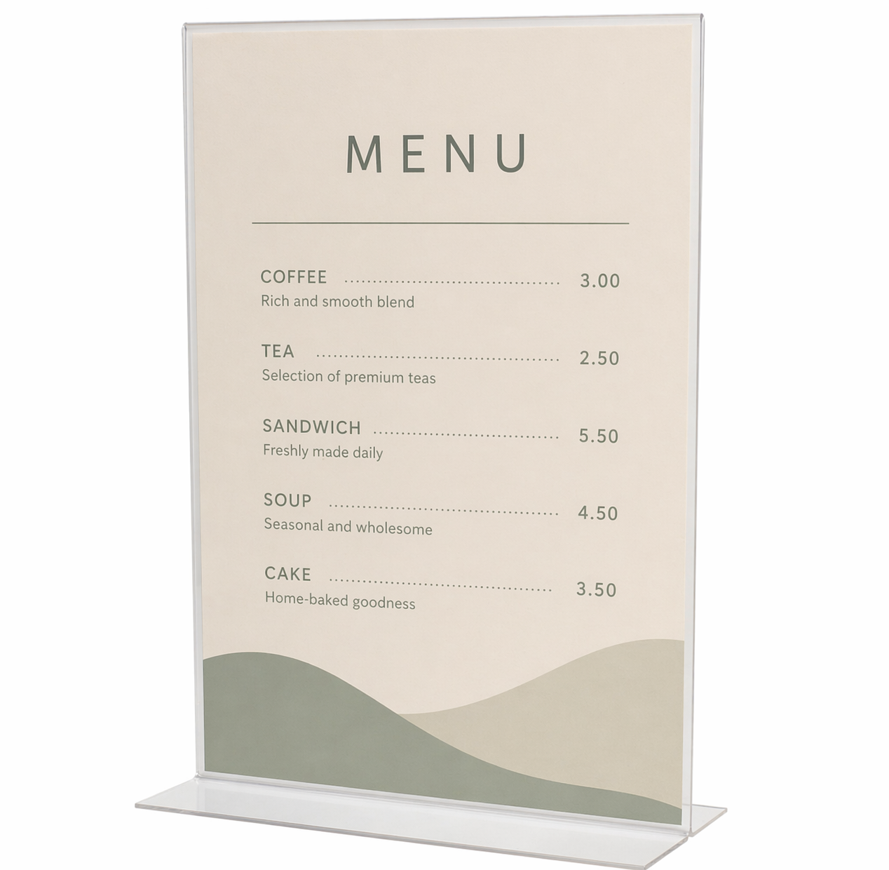 A4 Acrylic Double Sided Poster Holder (Portrait) - Box of 25