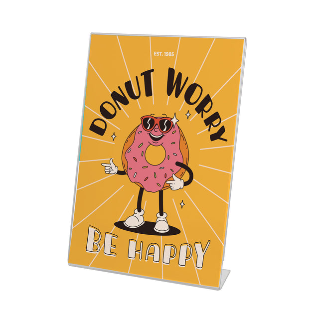 Acrylic Poster Holder Slanted Portrait A4