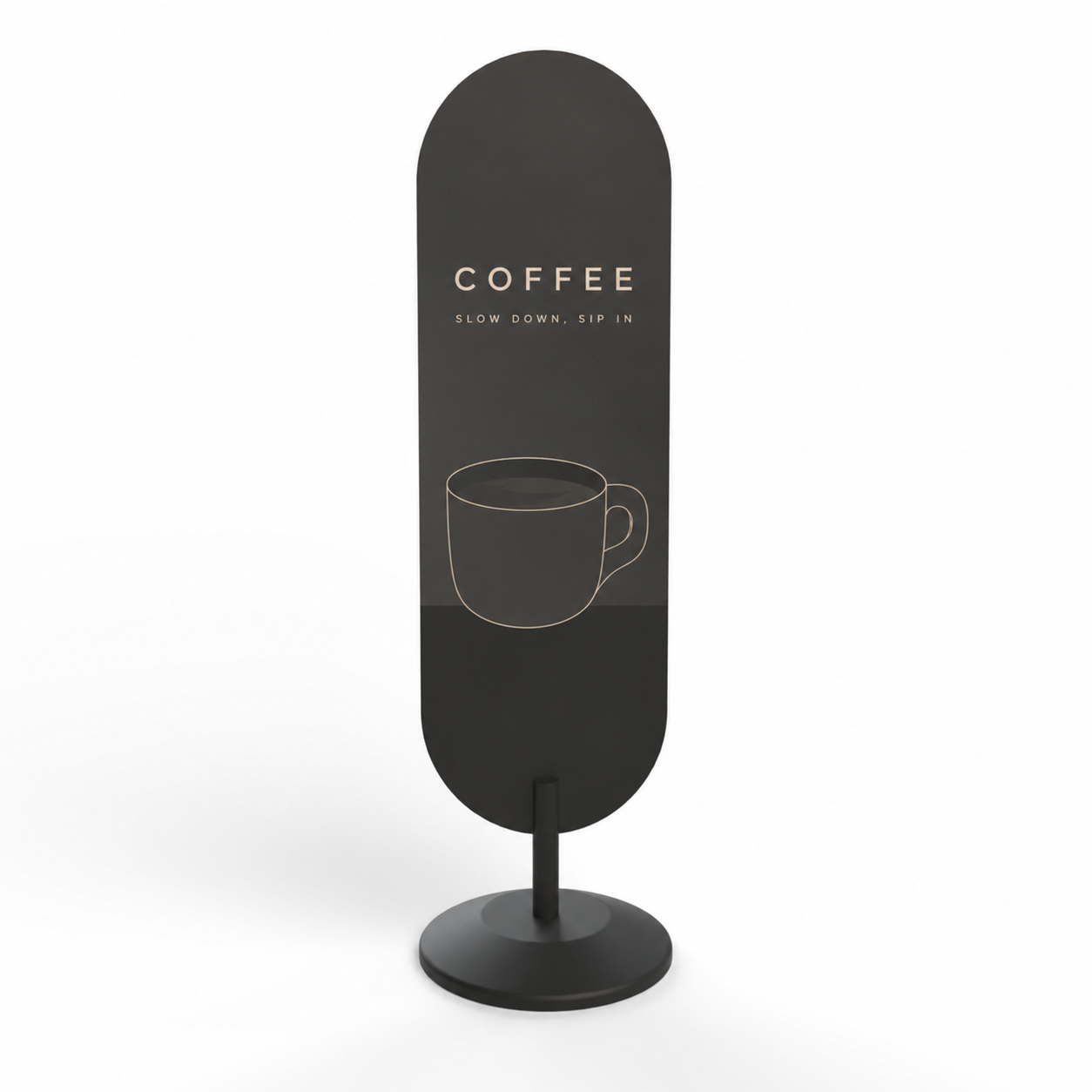 Steel Lollipop Stand - Black