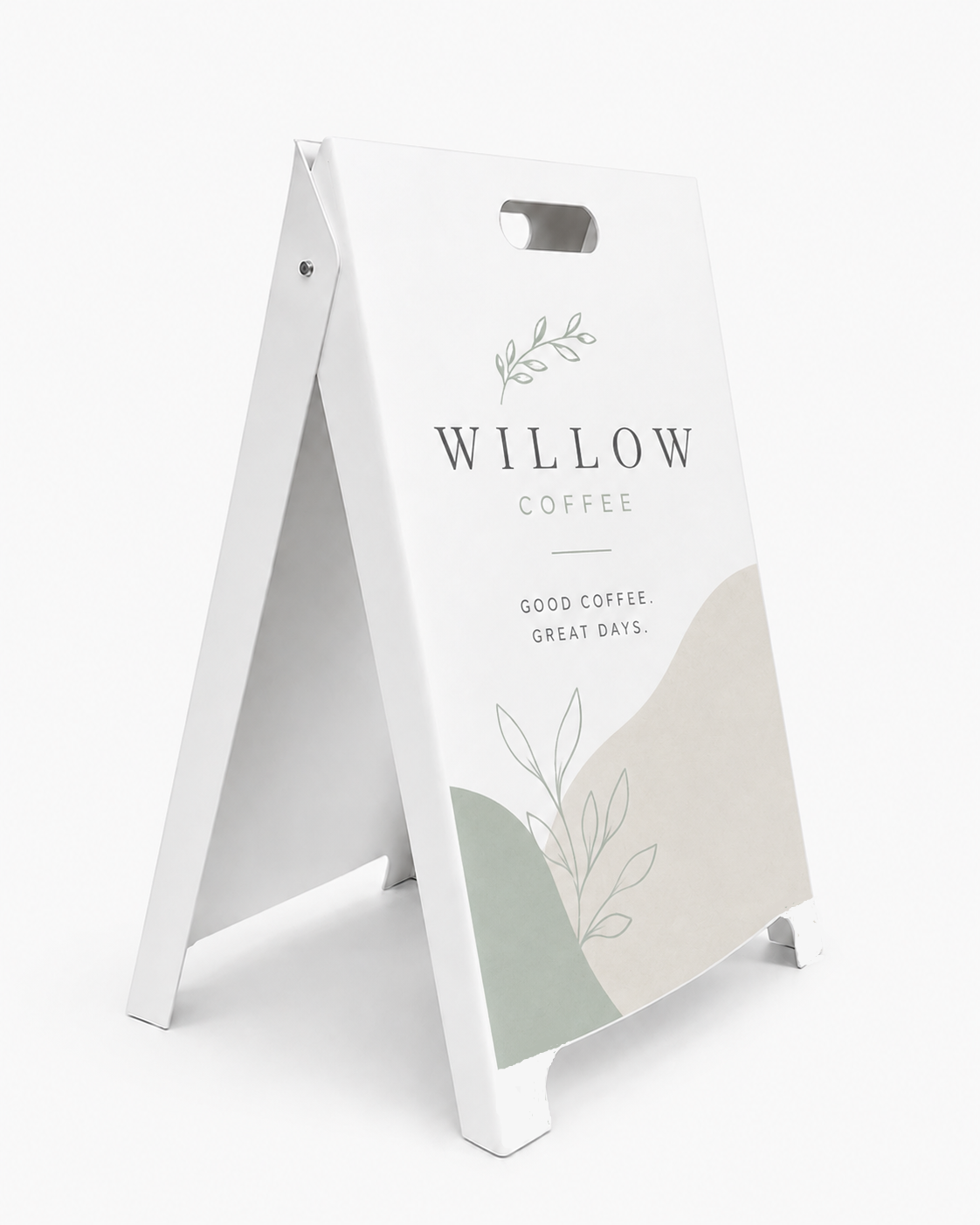 PS A-Board Pavement Sign - White