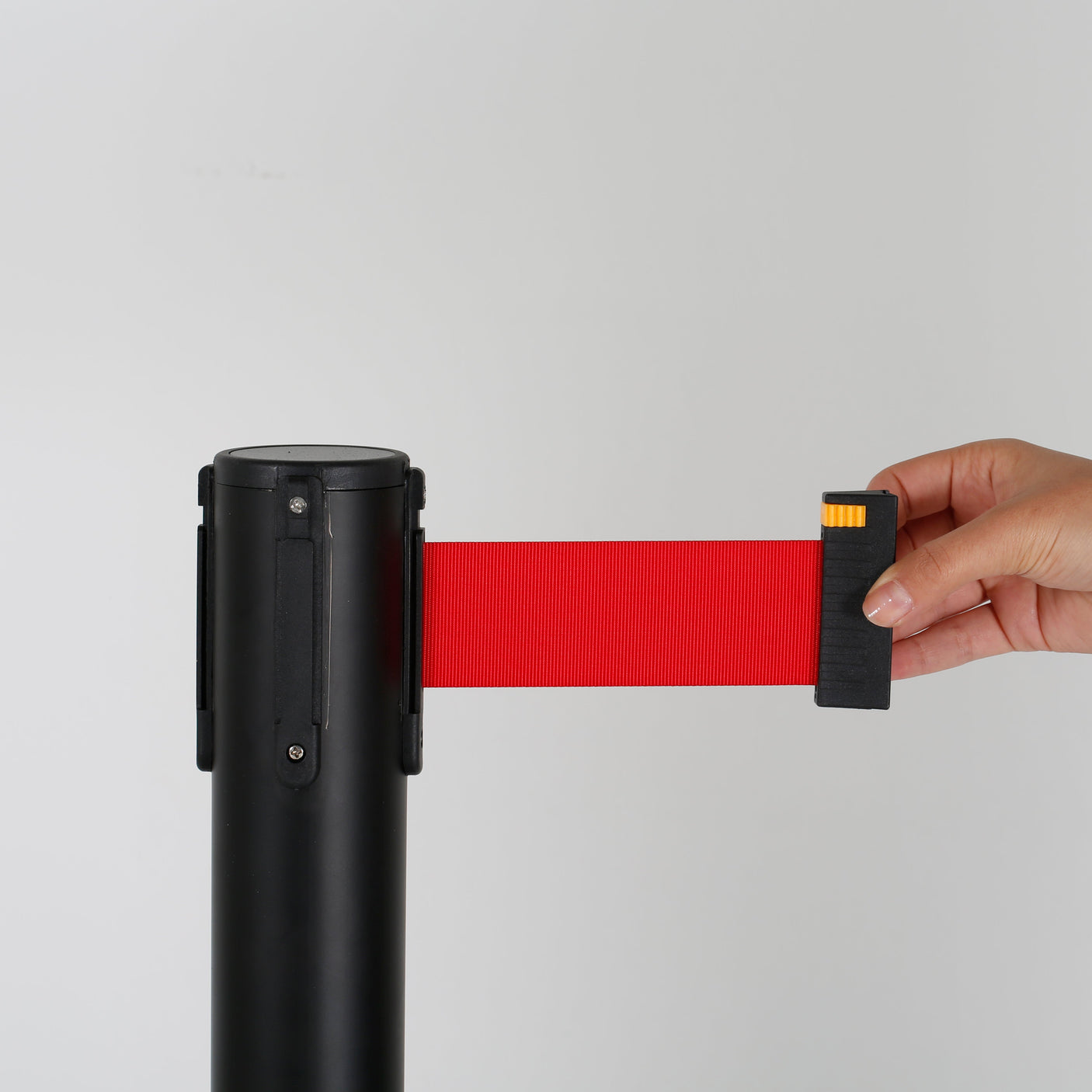 Queue Belt Pair - Black with Red Tape