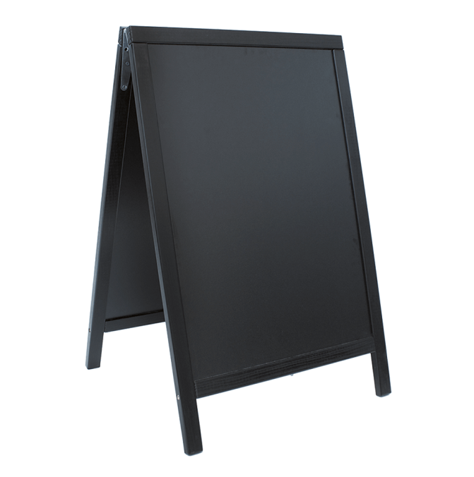 Black Chalkboard Pavement Sign 66x100cm