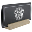 Menu holder Stone Oak 210x33 mm - display-sign.co.uk