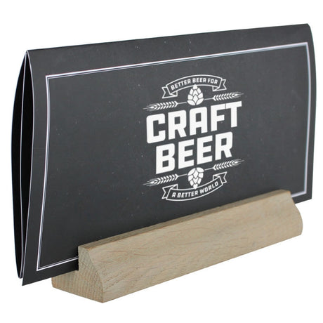 Menu holder Stone Oak 210x33 mm - display-sign.co.uk