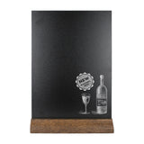  Chalkboard Dark Oak A4 - display-sign.co.uk