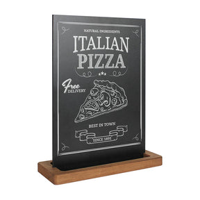 Table Chalkboard Noir A4 - display-sign.co.uk