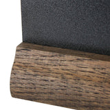  Chalkboard Dark Oak A4 - display-sign.co.uk
