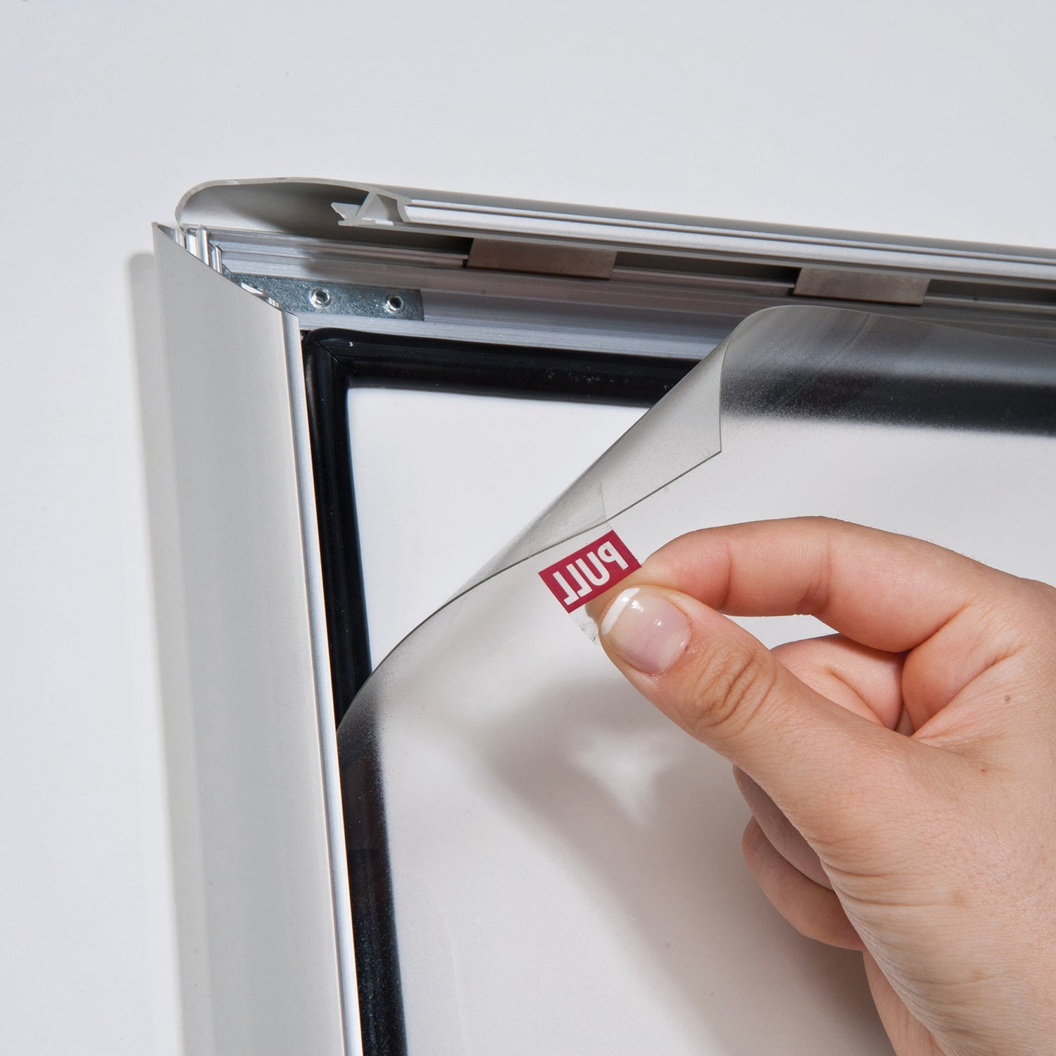 A0 32 mm Weatherproof Lockable Outdoor Poster Snap Frame - Silver