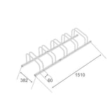 Compact Bike Rack - Silver