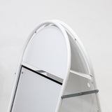 A1 A-board Magnetic Round Top Pavement Sign  - White