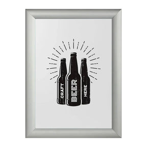 B2 25mm Poster Snap Frame - Silver - display-sign.co.uk