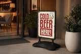 Waterbase Pavement Sign Swing Basic - Black - A1