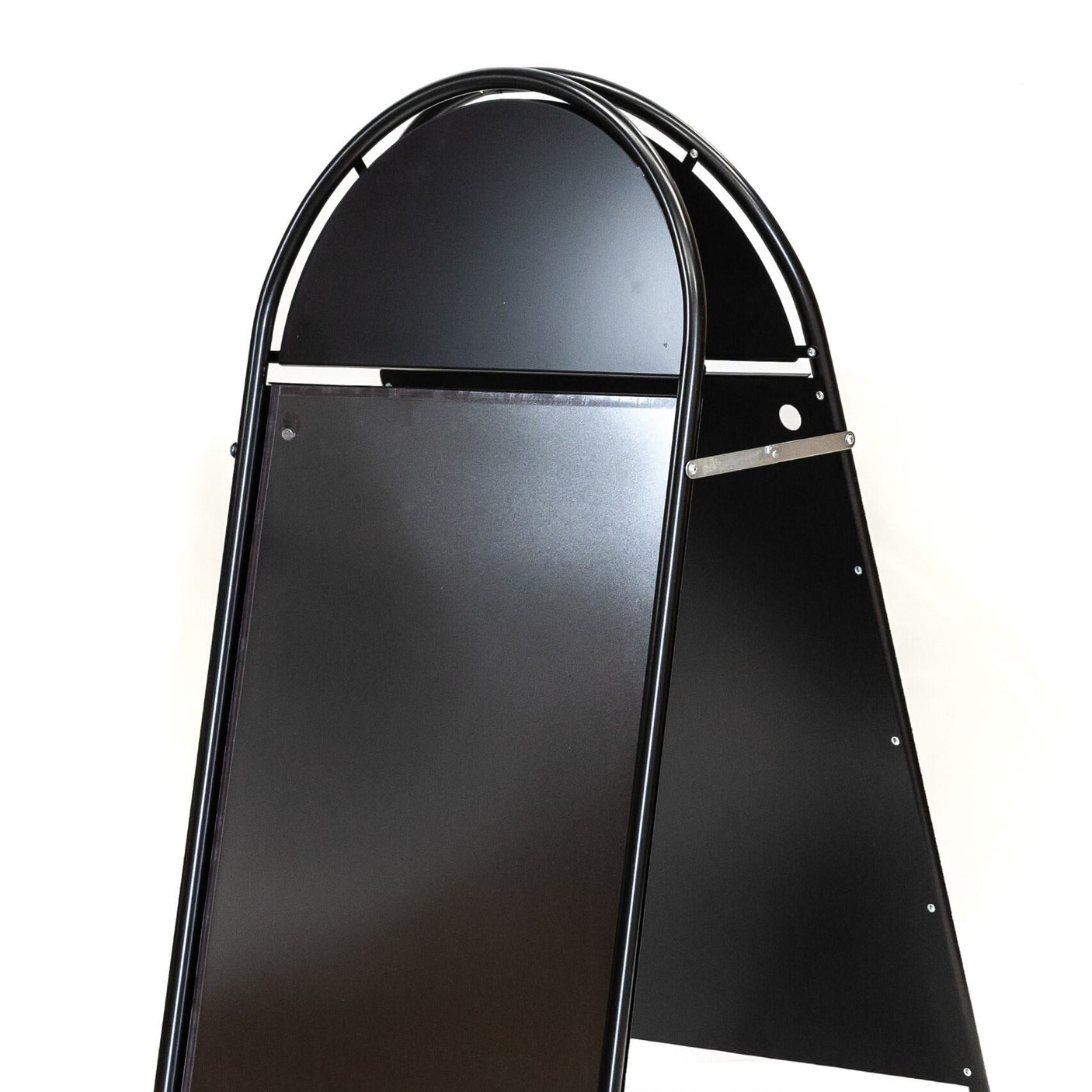 A1 A-board Magnetic Round Top Pavement Sign - Black