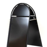 A1 A-board Magnetic Round Top Pavement Sign - Black