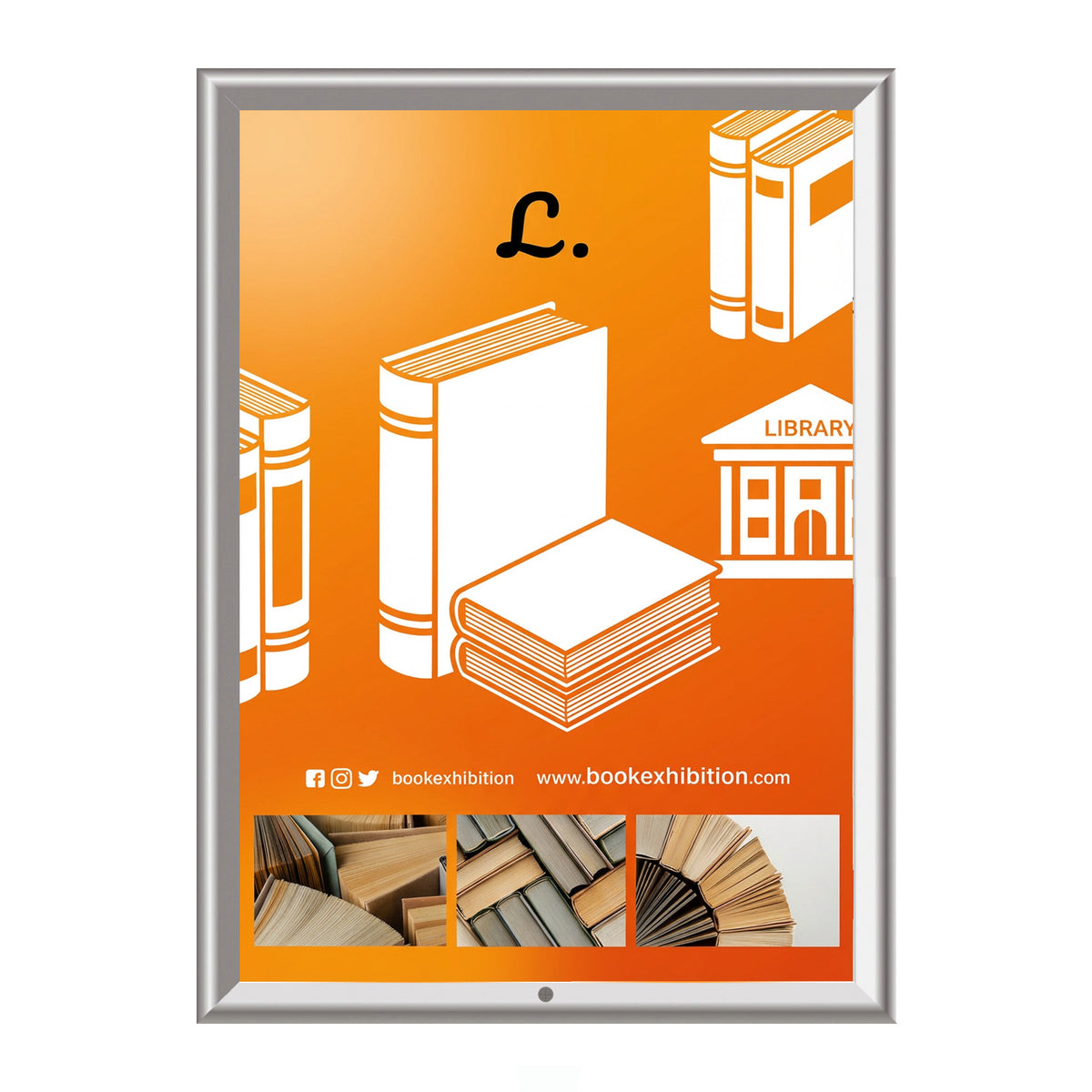 A0 Weatherproof Lockable Outdoor Poster Snap Frame - Silver – display ...