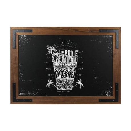 Magnetic Chalkboard (67 x 87cm) - Noir - display-sign.co.uk