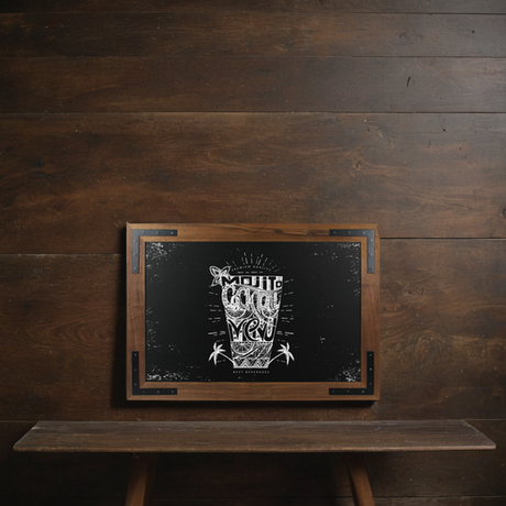 Magnetic Chalkboard (47 x 67 cm) - Noir - display-sign.co.uk
