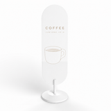 Steel Lollipop Stand - White