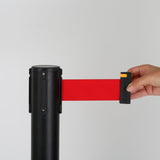 Queue Belt Pair - Black with Red Tape