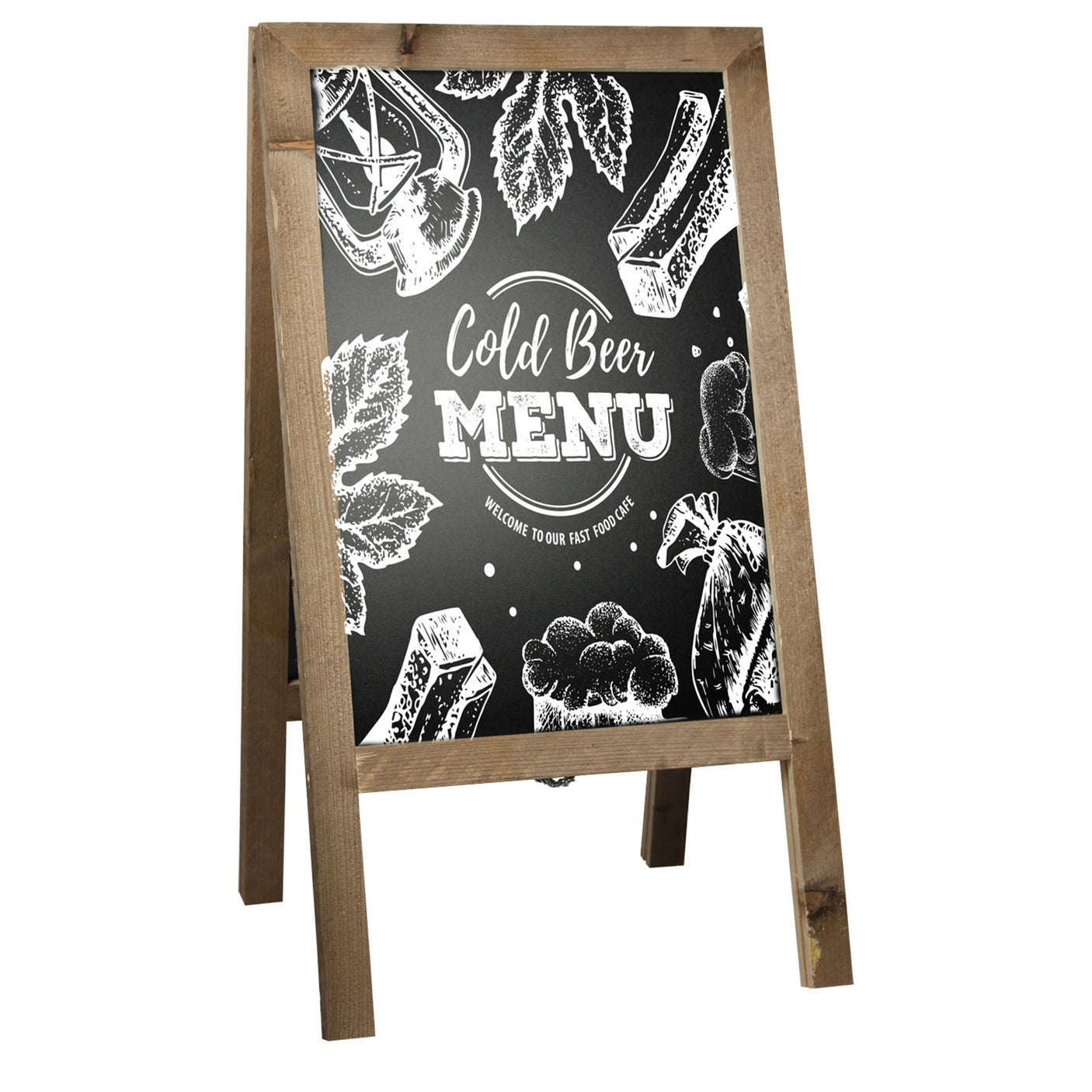 Vintage Board Chalk Pavement Sign (46 x 80 cm) - display-sign.co.uk