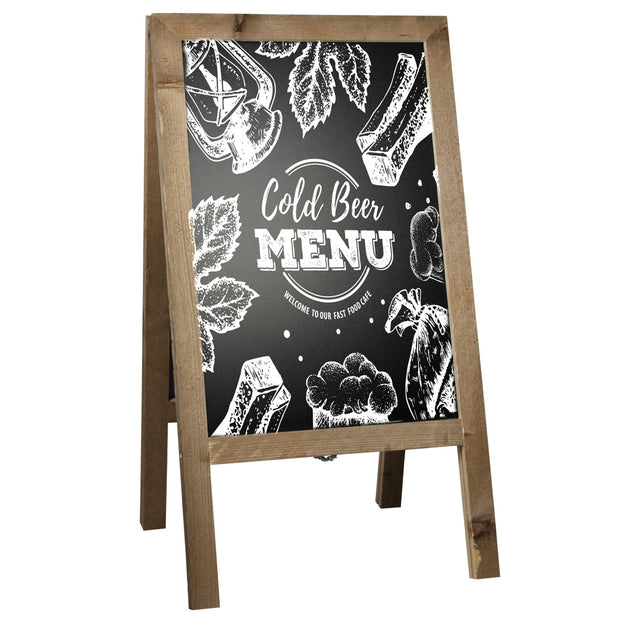 Vintage Board Chalk Pavement Sign (46 x 80 cm) - display-sign.co.uk