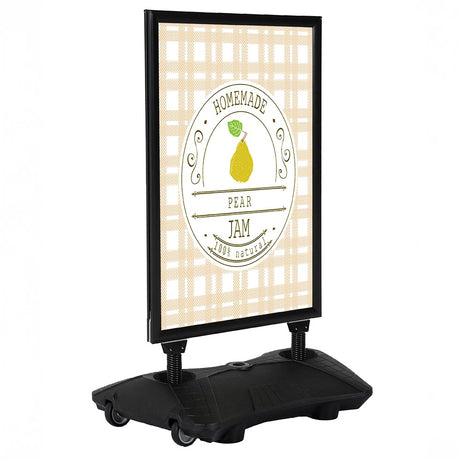 SwingAdvance Pavement Sign Black A1