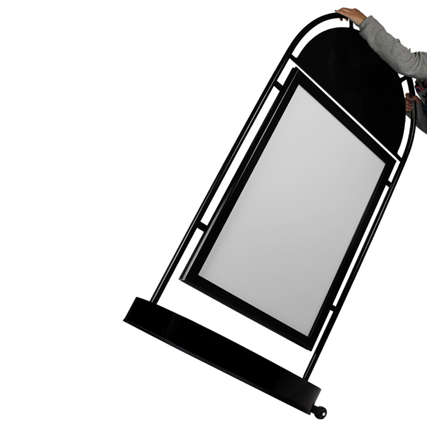 Pavement Sign Round Tube - Black - A1