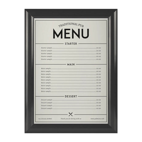 A4 25mm Poster Snap Frame - Grey - display-sign.co.uk