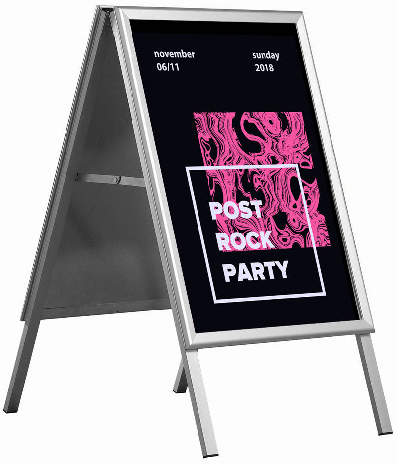 A1 A-Board Pavement Sign - Silver - display-sign.co.uk