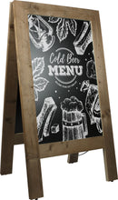 Load image into Gallery viewer, Vintage Wood Chalk Pavement Sign (75 x 135cm) - display-sign.co.uk
