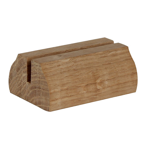 Menu card holder Oak 70x33 mm - display-sign.co.uk