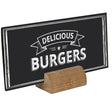 Menu card holder Oak 70x33 mm - display-sign.co.uk