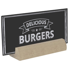 Load image into Gallery viewer, Menu card holder Stone Oak 148x33 mm - display-sign.co.uk
