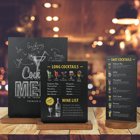 Table Chalkboard Noir A5 - display-sign.co.uk