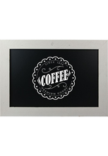 Load image into Gallery viewer, Vintage Wood Chalkboard (50 x 70cm) - White - display-sign.co.uk
