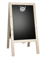 Load image into Gallery viewer, Neutral Wood Chalk Pavement Sign (46 x 80 cm) - display-sign.co.uk
