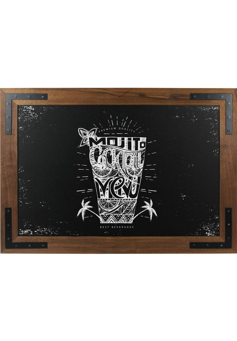Magnetic Chalkboard (50 x 70cm) - Noir - display-sign.co.uk