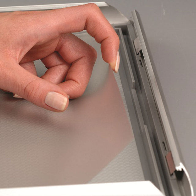 A3 25mm Poster Snap Frame - Silver - display-sign.co.uk