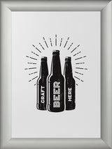 B1 25mm Poster Snap Frame - Silver - display-sign.co.uk